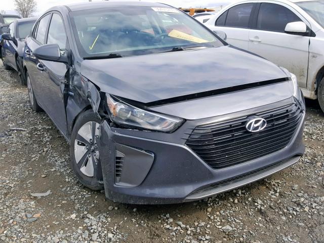 KMHC65LC8HU024643 - 2017 HYUNDAI IONIQ BLUE GRAY photo 1