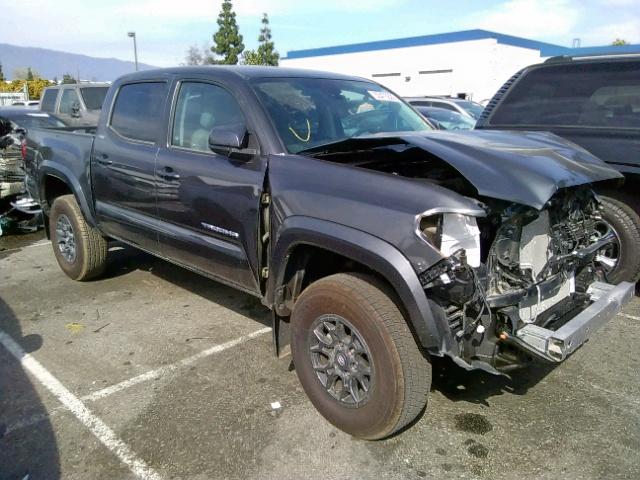 3TMAZ5CN0JM057280 - 2018 TOYOTA TACOMA DOU CHARCOAL photo 1