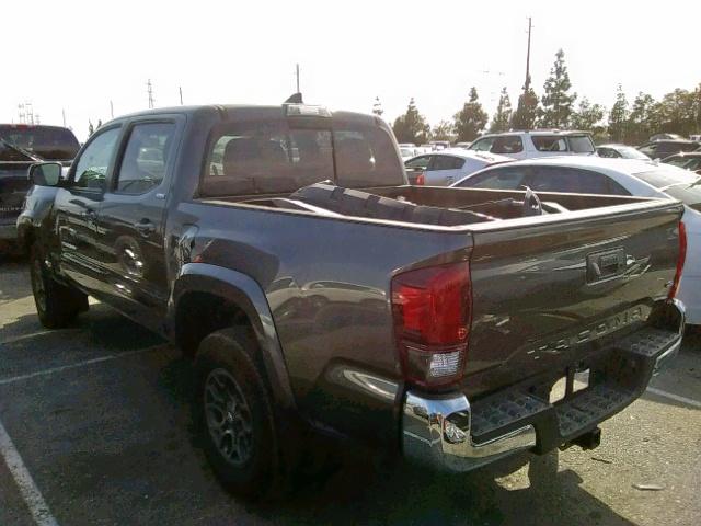 3TMAZ5CN0JM057280 - 2018 TOYOTA TACOMA DOU CHARCOAL photo 3