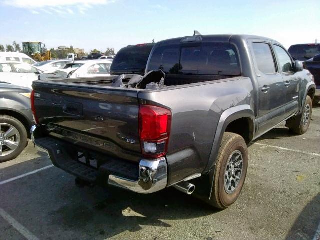 3TMAZ5CN0JM057280 - 2018 TOYOTA TACOMA DOU CHARCOAL photo 4