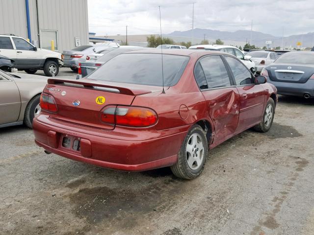 1G1NE52J83M595373 - 2003 CHEVROLET MALIBU LS RED photo 4