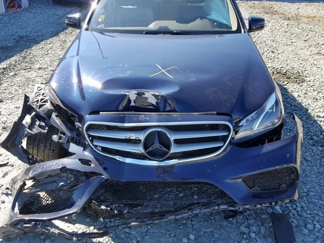 WDDHF5KB2EB015033 - 2014 MERCEDES-BENZ E 350 BLUE photo 7