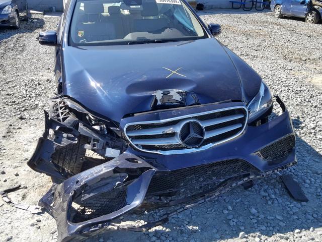 WDDHF5KB2EB015033 - 2014 MERCEDES-BENZ E 350 BLUE photo 9