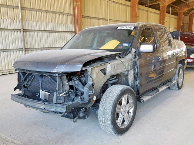 5FPYK1F55AB009678 - 2010 HONDA RIDGELINE CHARCOAL photo 2