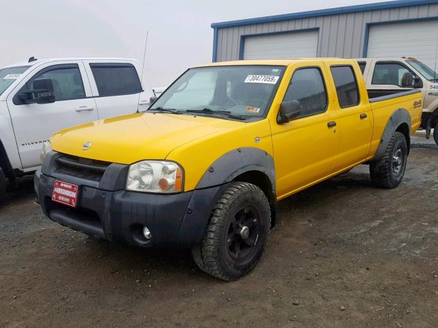 1N6ED29Y32C312150 - 2002 NISSAN FRONTIER C YELLOW photo 2