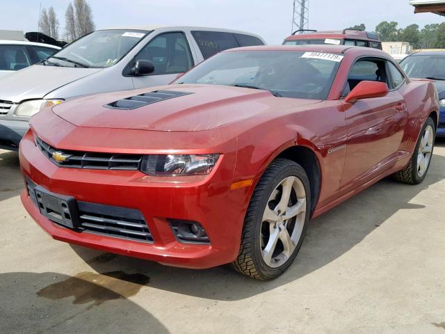 2G1FK1EJ0F9108816 - 2015 CHEVROLET CAMARO 2SS RED photo 2