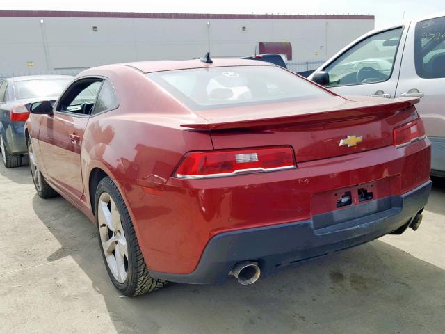 2G1FK1EJ0F9108816 - 2015 CHEVROLET CAMARO 2SS RED photo 3