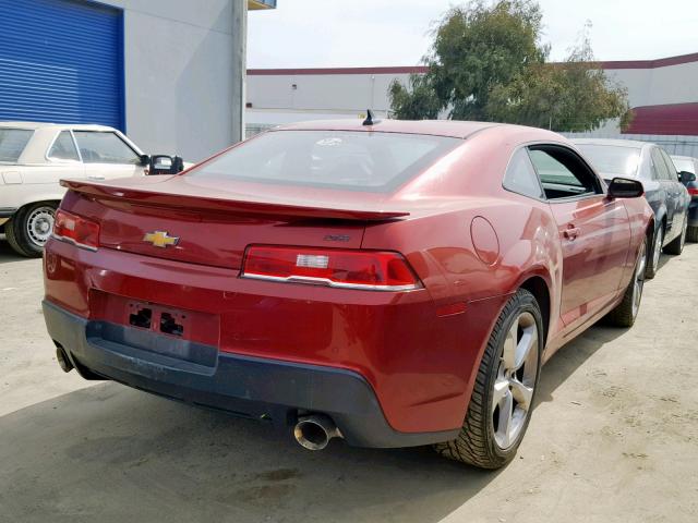 2G1FK1EJ0F9108816 - 2015 CHEVROLET CAMARO 2SS RED photo 4