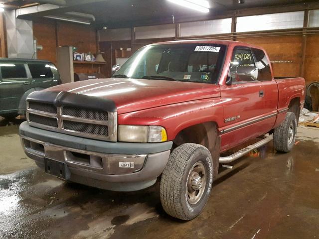 3B7KF23Z8VG776652 - 1997 DODGE RAM 2500 RED photo 2