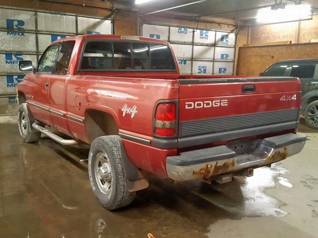 3B7KF23Z8VG776652 - 1997 DODGE RAM 2500 RED photo 3