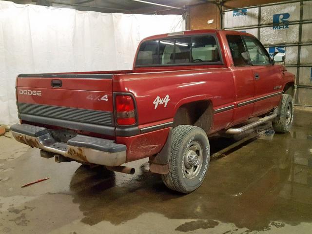 3B7KF23Z8VG776652 - 1997 DODGE RAM 2500 RED photo 4