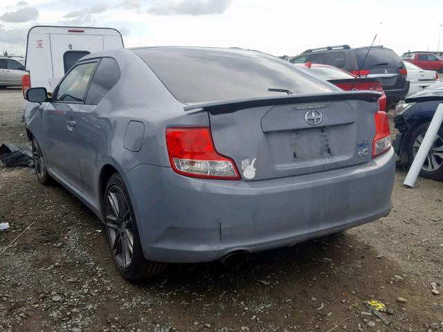 JTKJF5C70D3062651 - 2013 TOYOTA SCION TC GRAY photo 3