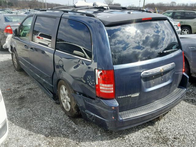 2A8HR54P88R681015 - 2008 CHRYSLER TOWN&COUNT BLUE photo 3