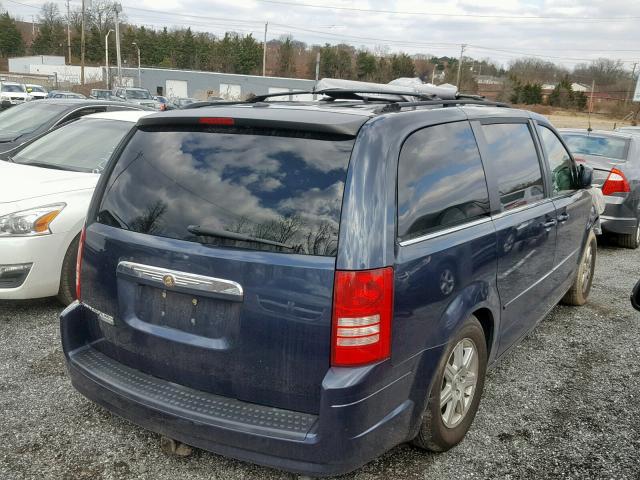 2A8HR54P88R681015 - 2008 CHRYSLER TOWN&COUNT BLUE photo 4