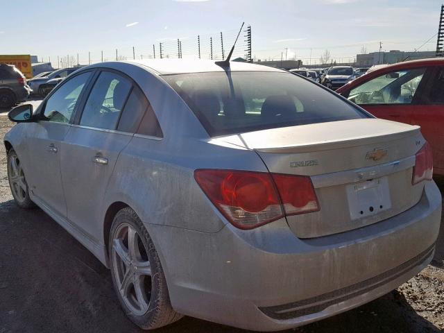 1G1PG5SB4D7275057 - 2013 CHEVROLET CRUZE LTZ SILVER photo 3