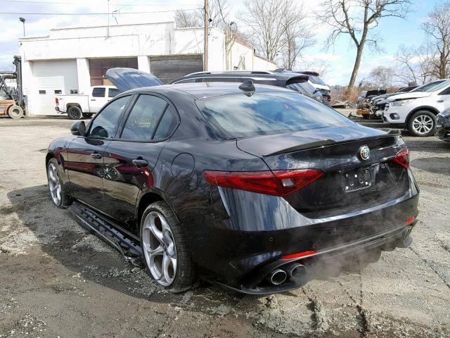 ZARFAEAV0J7572408 - 2018 ALFA ROMEO GIULIA QUA BLACK photo 3