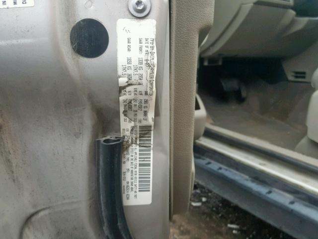 1J8HG48K87C690092 - 2007 JEEP COMMANDER GRAY photo 10