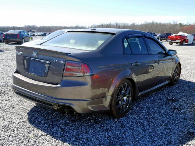 19UUA76567A011259 - 2007 ACURA TL TYPE S BROWN photo 4