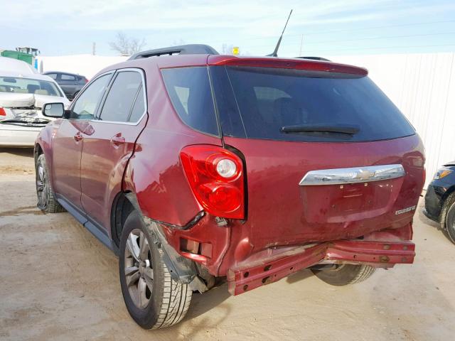 2GNALDEK0C6394325 - 2012 CHEVROLET EQUINOX LT MAROON photo 3