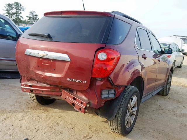 2GNALDEK0C6394325 - 2012 CHEVROLET EQUINOX LT MAROON photo 4