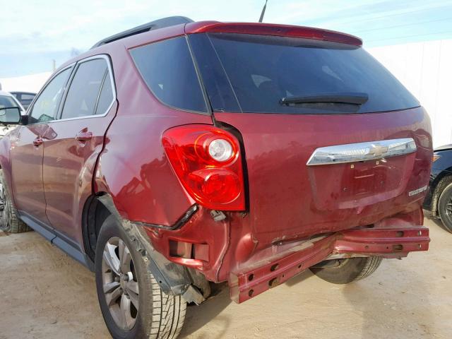 2GNALDEK0C6394325 - 2012 CHEVROLET EQUINOX LT MAROON photo 9