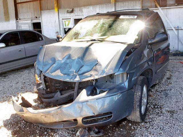 2A4GP54L86R713703 - 2006 CHRYSLER TOWN & COU BLUE photo 2