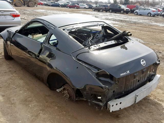 JN1AZ34D33T114413 - 2003 NISSAN 350Z COUPE BLACK photo 3