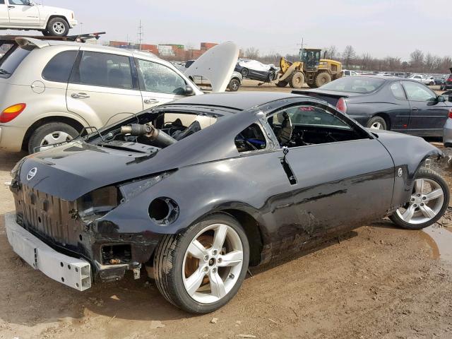 JN1AZ34D33T114413 - 2003 NISSAN 350Z COUPE BLACK photo 4