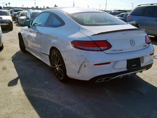 WDDWJ6EB0JF621747 - 2018 MERCEDES-BENZ C 43 4MATI WHITE photo 3