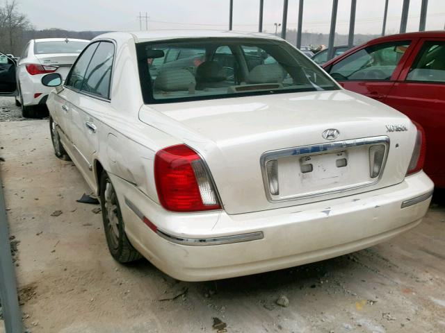 KMHFU45E04A335488 - 2004 HYUNDAI XG 350 WHITE photo 3