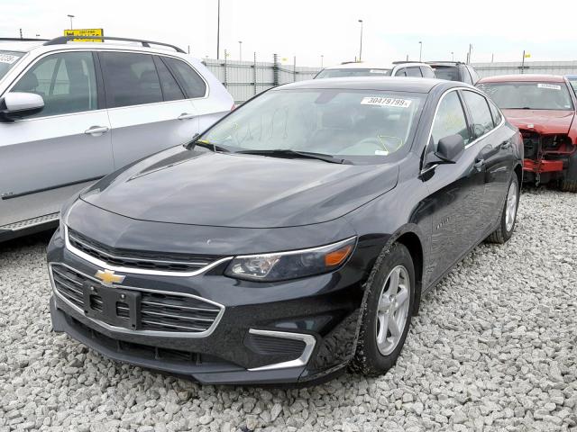 1G1ZB5STXGF326149 - 2016 CHEVROLET MALIBU LS BLACK photo 2