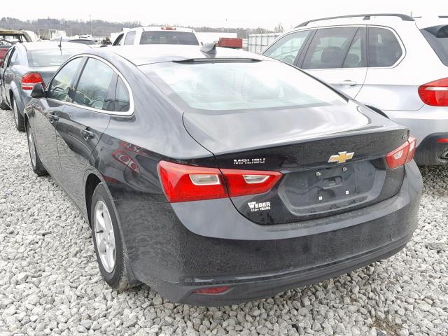 1G1ZB5STXGF326149 - 2016 CHEVROLET MALIBU LS BLACK photo 3