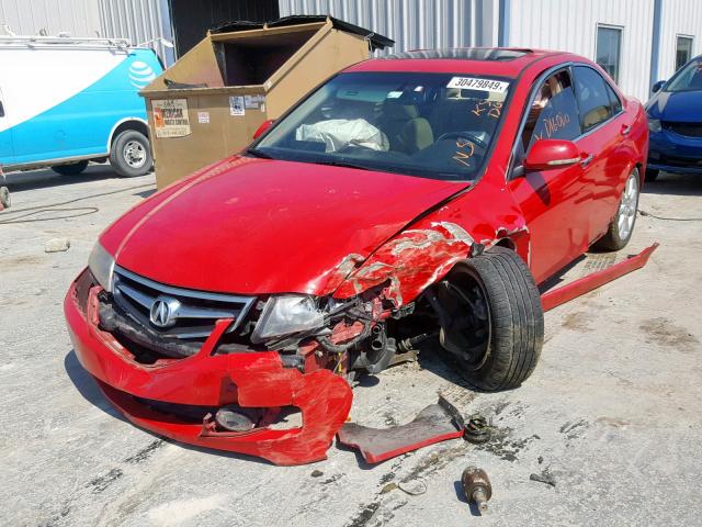 JH4CL96807C021752 - 2007 ACURA TSX RED photo 2