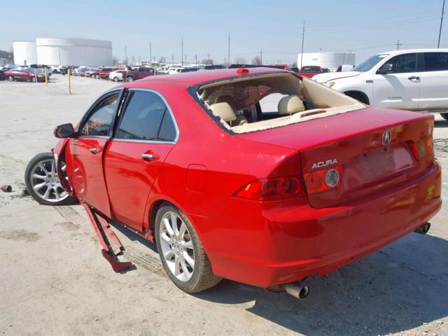 JH4CL96807C021752 - 2007 ACURA TSX RED photo 3