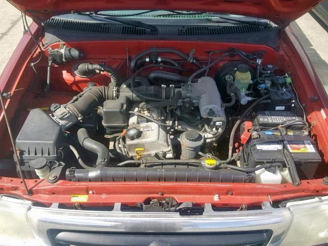 5TENL42N4YZ692112 - 2000 TOYOTA TACOMA RED photo 7