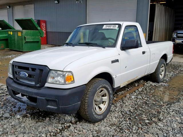 1FTYR10D27PA94076 - 2007 FORD RANGER WHITE photo 2