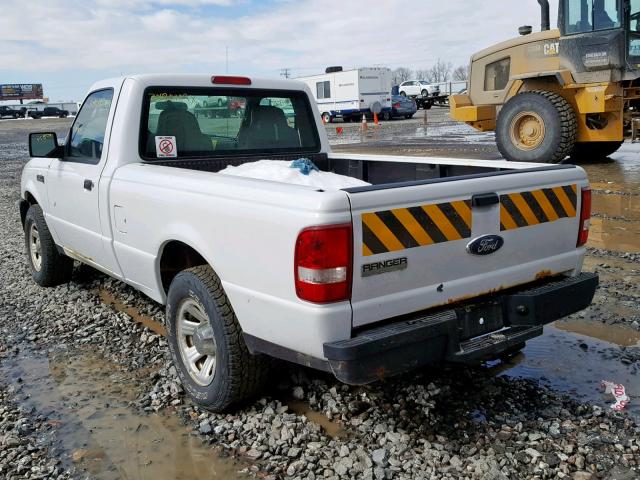 1FTYR10D27PA94076 - 2007 FORD RANGER WHITE photo 3