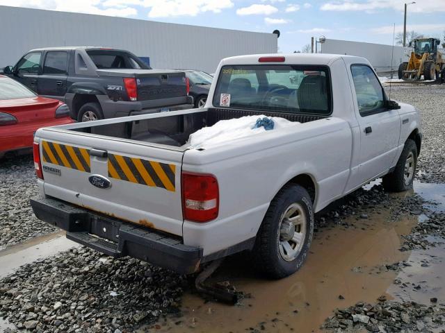 1FTYR10D27PA94076 - 2007 FORD RANGER WHITE photo 4