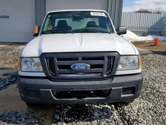 1FTYR10D27PA94076 - 2007 FORD RANGER WHITE photo 9