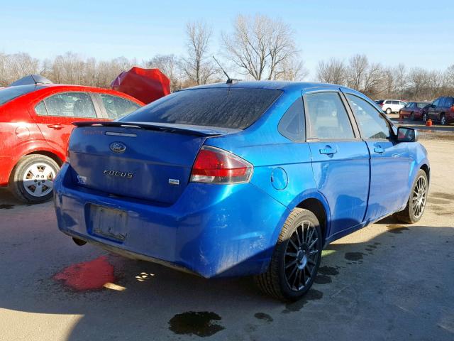 1FAHP3GN4BW163032 - 2011 FORD FOCUS SES BLUE photo 4