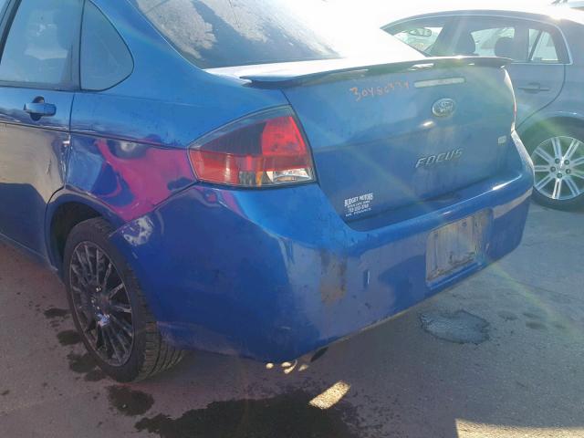 1FAHP3GN4BW163032 - 2011 FORD FOCUS SES BLUE photo 9