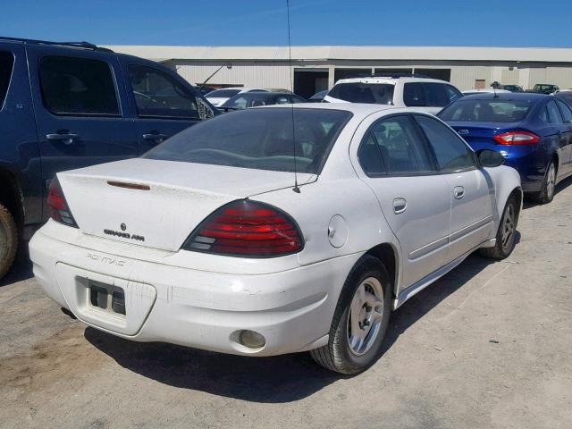 1G2NE52F55M205503 - 2005 PONTIAC GRAND AM S WHITE photo 4