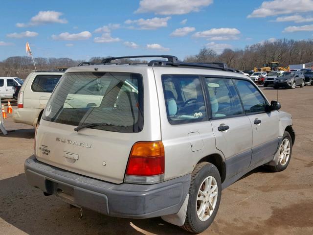 JF1SF6359YH728291 - 2000 SUBARU FORESTER L SILVER photo 4