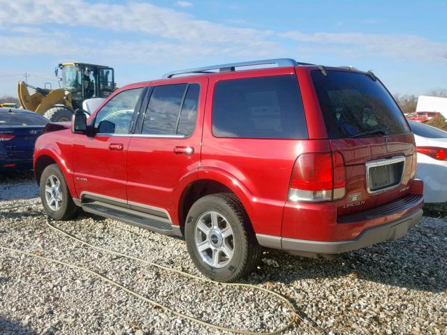 5LMEU88H65ZJ10825 - 2005 LINCOLN AVIATOR 红色 照片 3