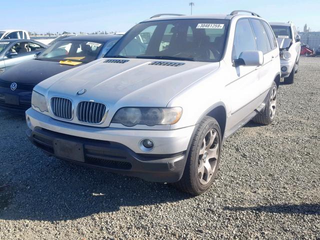 5UXFB33513LH43798 - 2003 BMW X5 4.4I GRAY photo 2