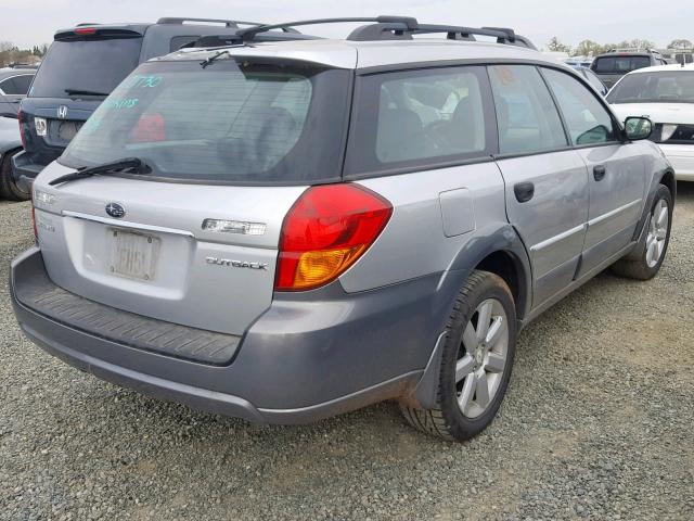 4S4BP61C377332186 - 2007 SUBARU LEGACY OUT SILVER photo 4