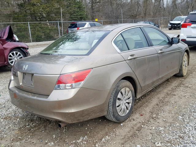 1HGCP263X9A094810 - 2009 HONDA ACCORD LX TAN photo 4