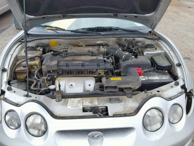 KMHJG35F31U242625 - 2001 HYUNDAI TIBURON SILVER photo 7