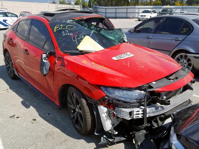 SHHFK7H9XHU418139 - 2017 HONDA CIVIC SPOR RED photo 1