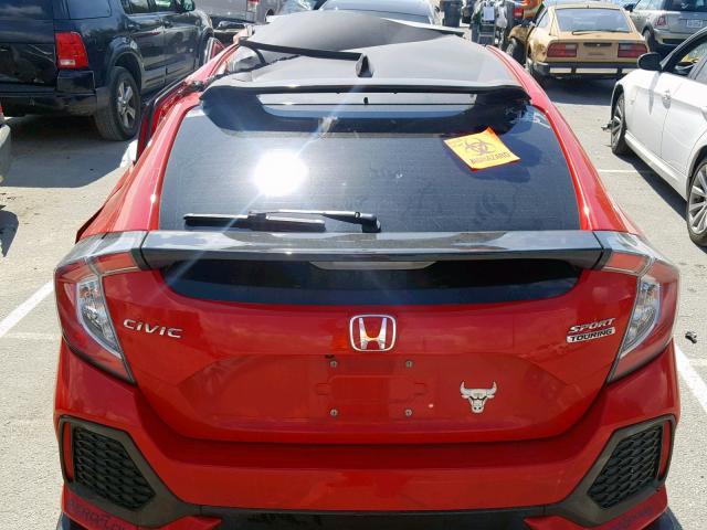 SHHFK7H9XHU418139 - 2017 HONDA CIVIC SPOR RED photo 9